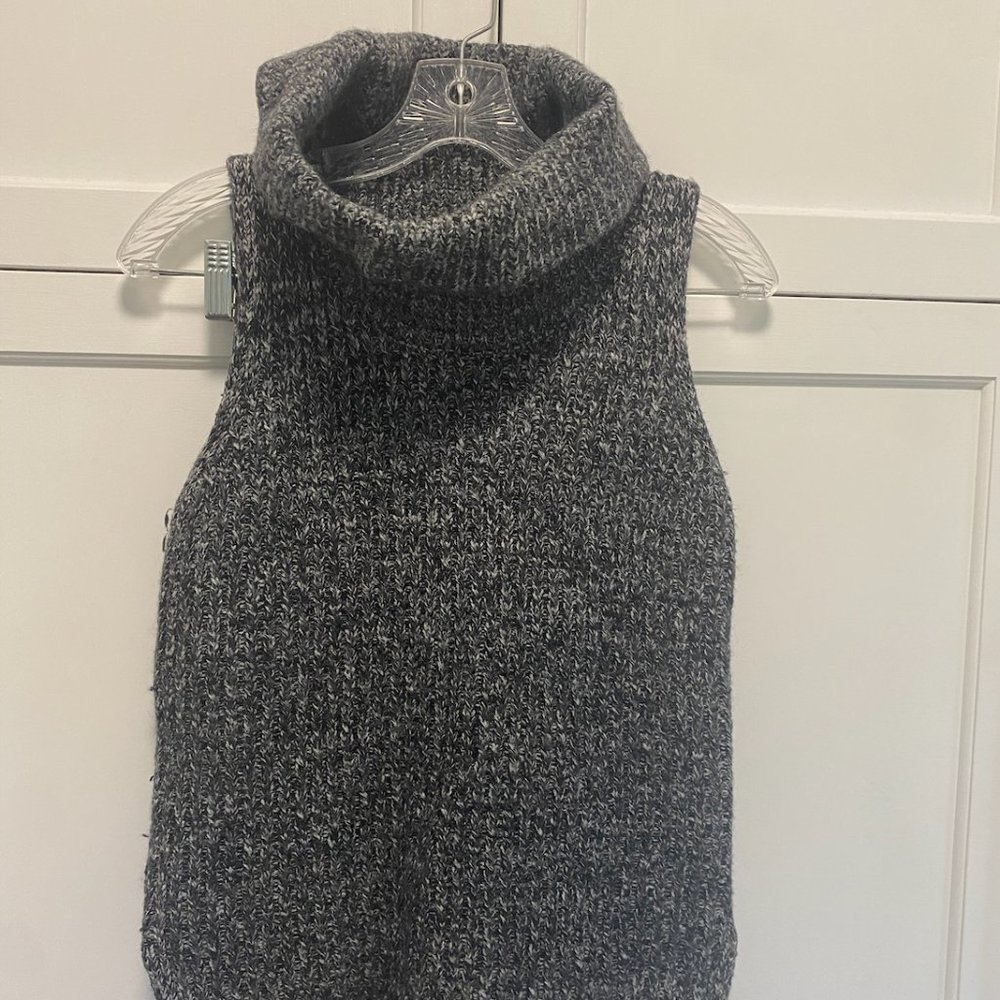 Cynthia Rowley Cowl Neck Sleeveless Sweater - Medium